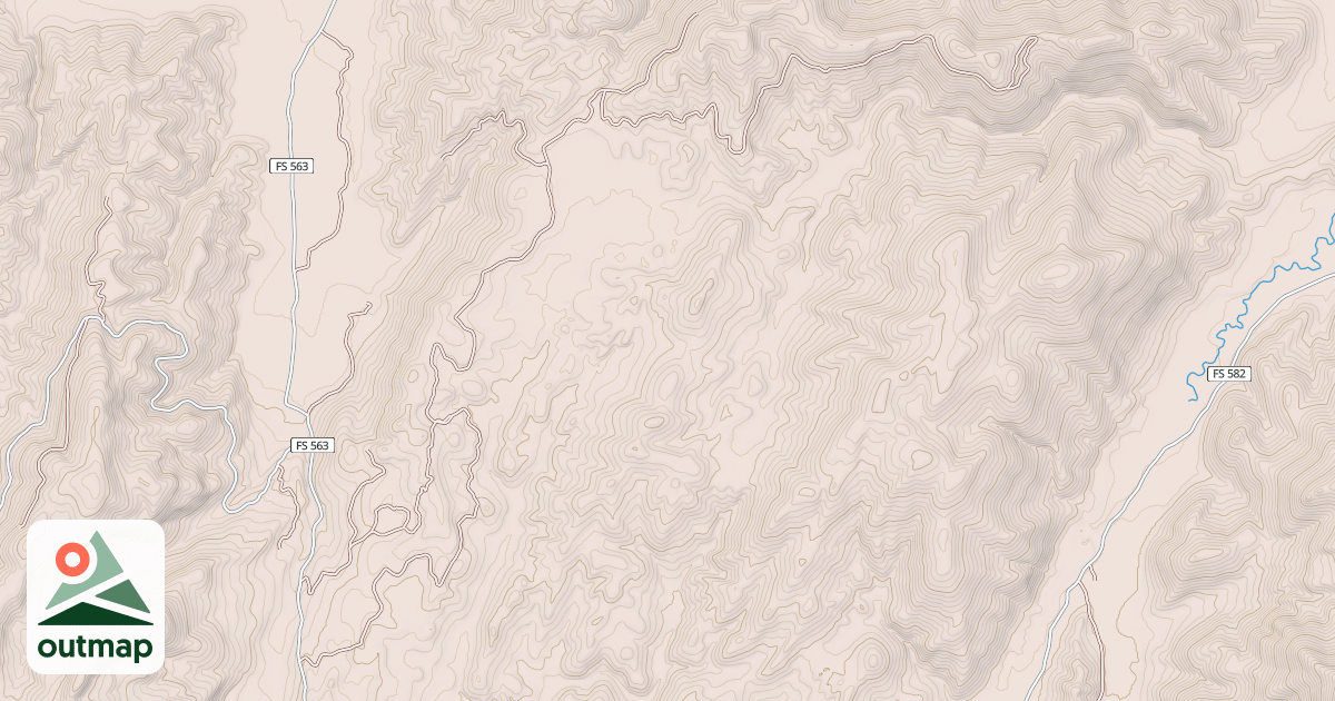 Map of COOK RIDGE