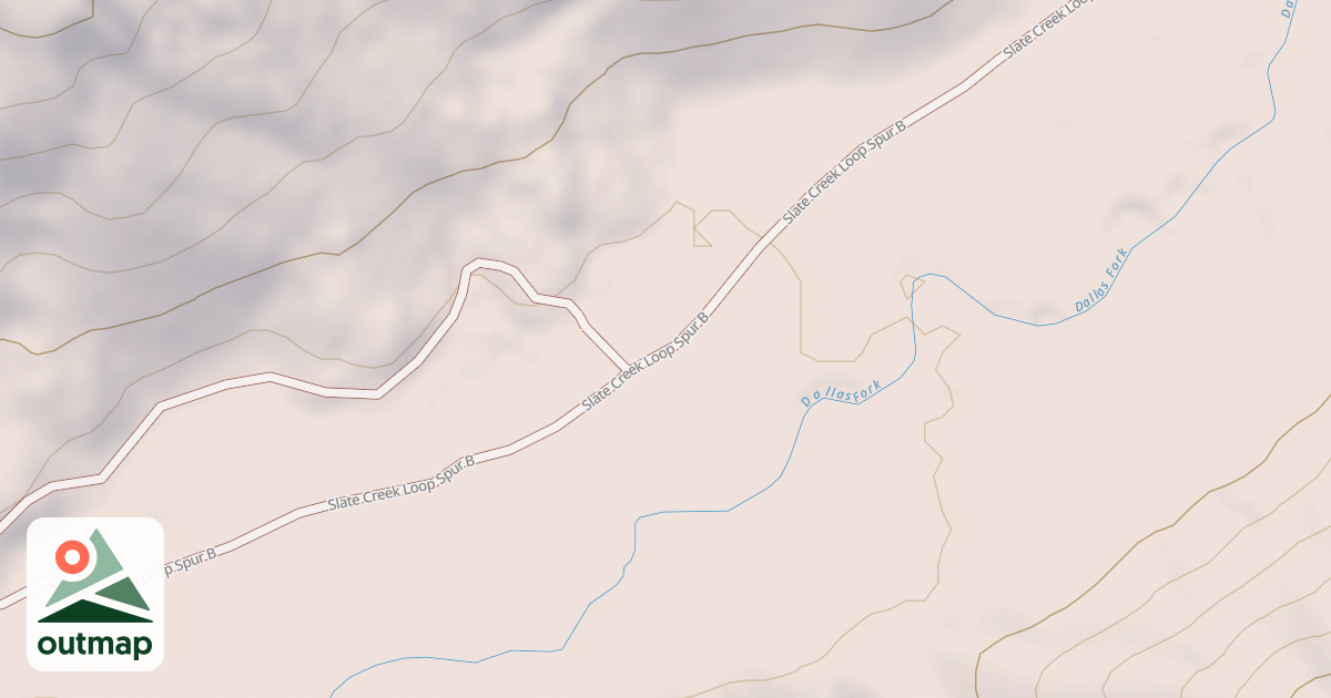 Map of Dallas Fork Snowmobile