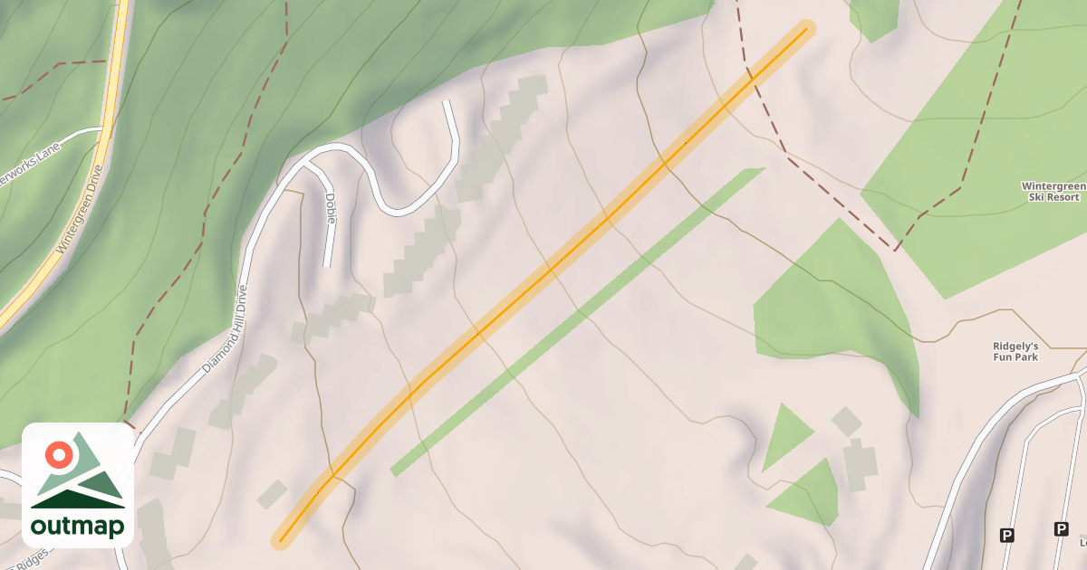 Map of Upper Diamond Terrain Park