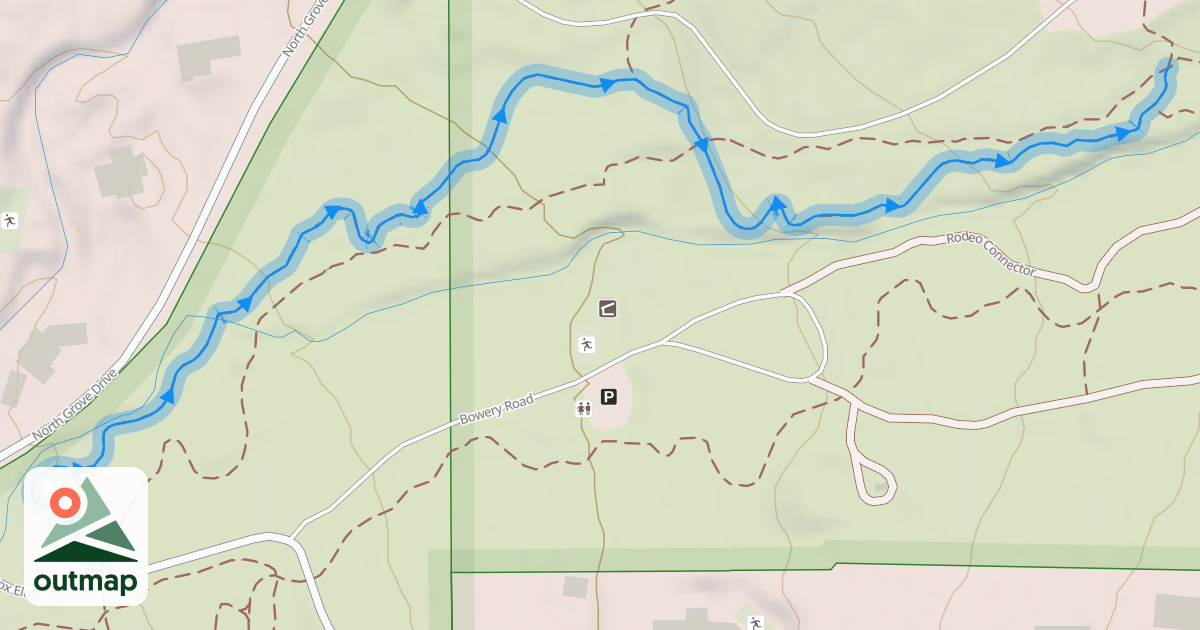 Map of Rodeo Up Trail
