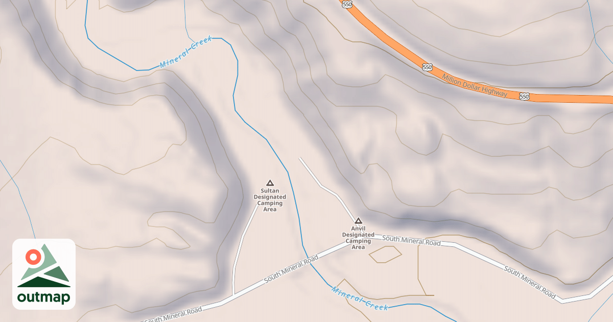 Map of ANVIL DISPERSED CG