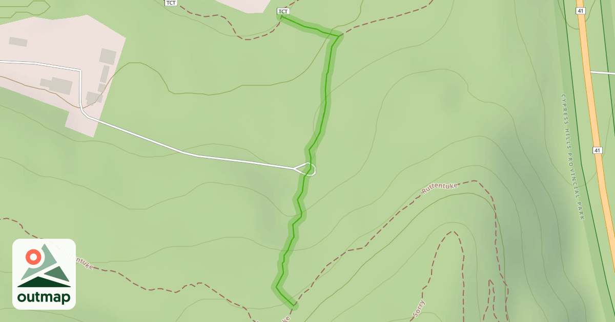 Map of Aspen Ridge Connector