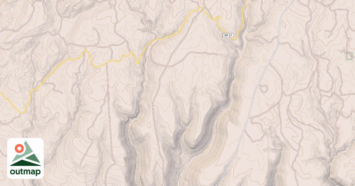 Map of USFS Motor Vehicle Use Map Roads {A496FBBB-0ED5-40BC-BC2B-1C27D1B2C047}