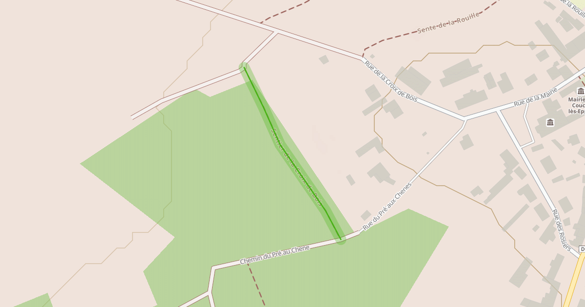 Map preview of Sentier de la Croix de Bois