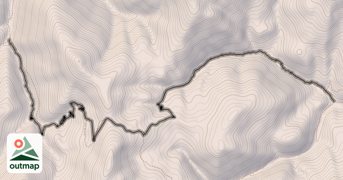Map of Lodgepole Trail #310