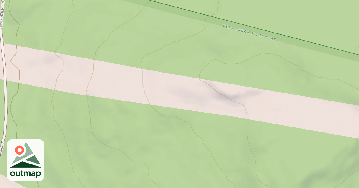 Map of snowmachine trail