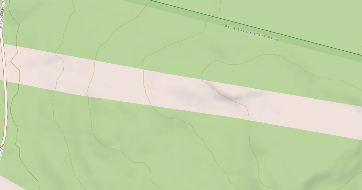 Map preview of snowmachine trail