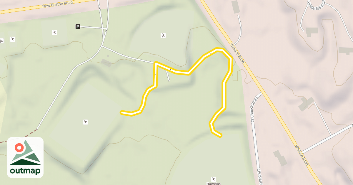 Map of Ballfield Trail