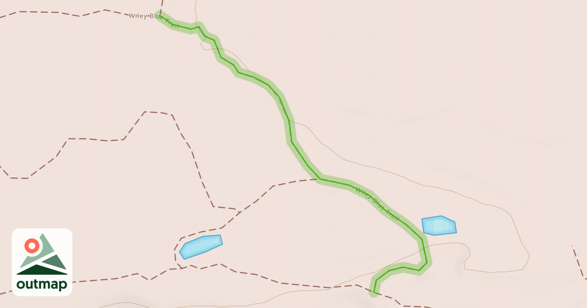 Map of Wiley Blue Trail