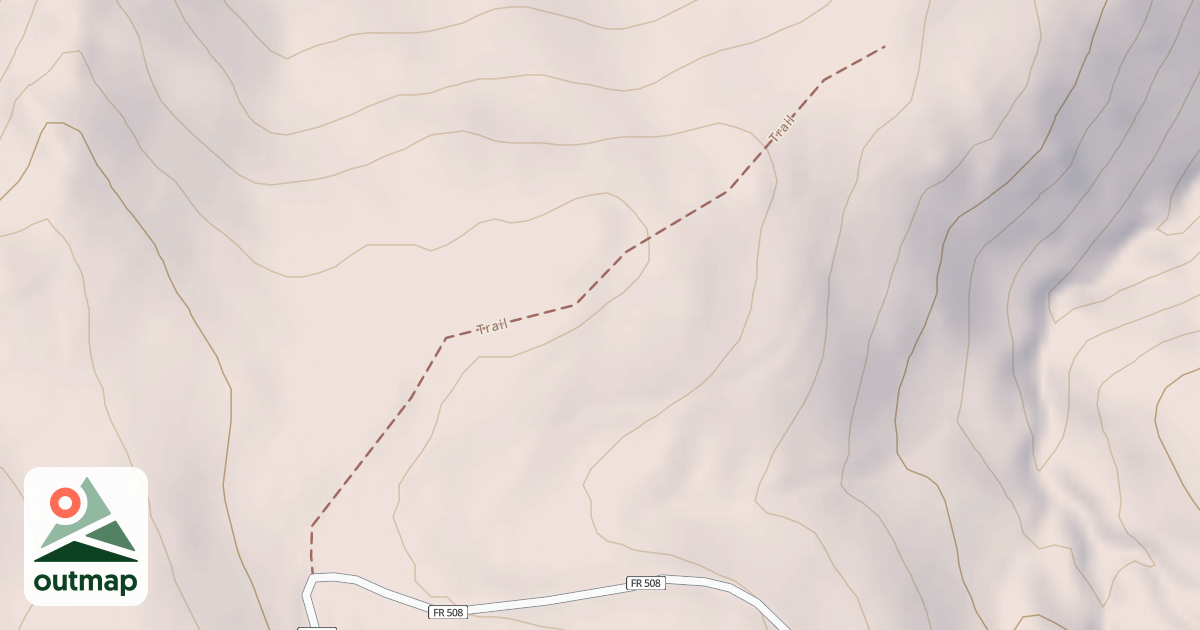 Map of ASH RIDGE WEST SPUR