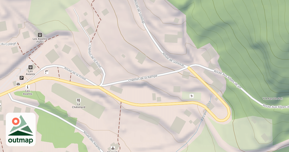 Map of Chemin de la Rampe