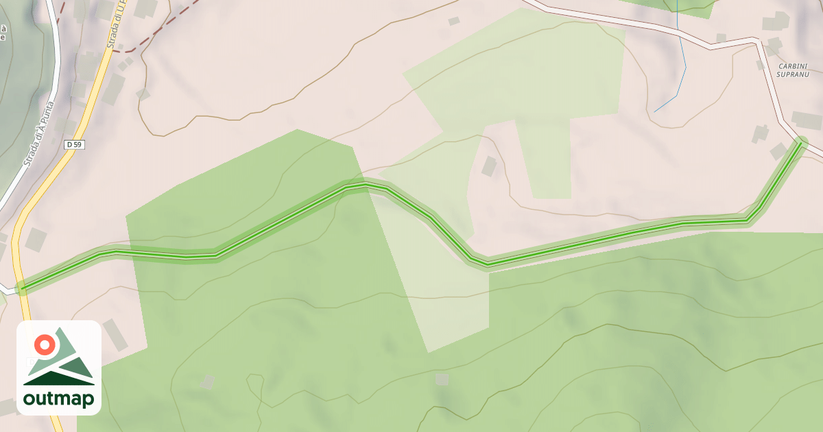 Map of Strada di Carbini Supranu