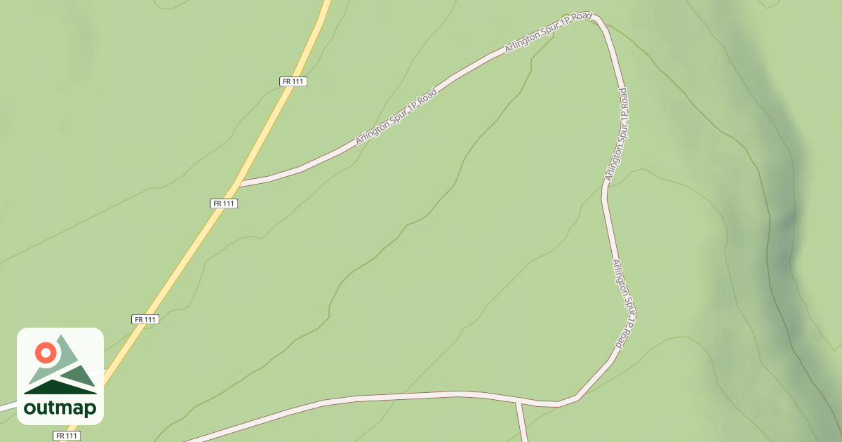 Map of ARLINGTON SPUR 1P