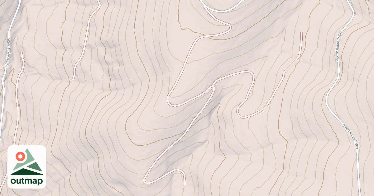 Map of USFS Motor Vehicle Use Map Roads {C3EE1DBB-578A-4A7F-B5FA-BE186B4C9349}
