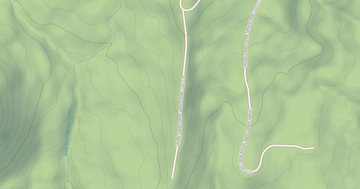 Map preview of USFS National Forest System Roads {C9E9CFB0-F2E5-4C50-A186-DBD2E730A24C}