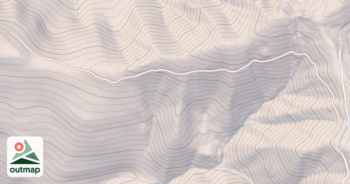 Map of DEVILS CANYON