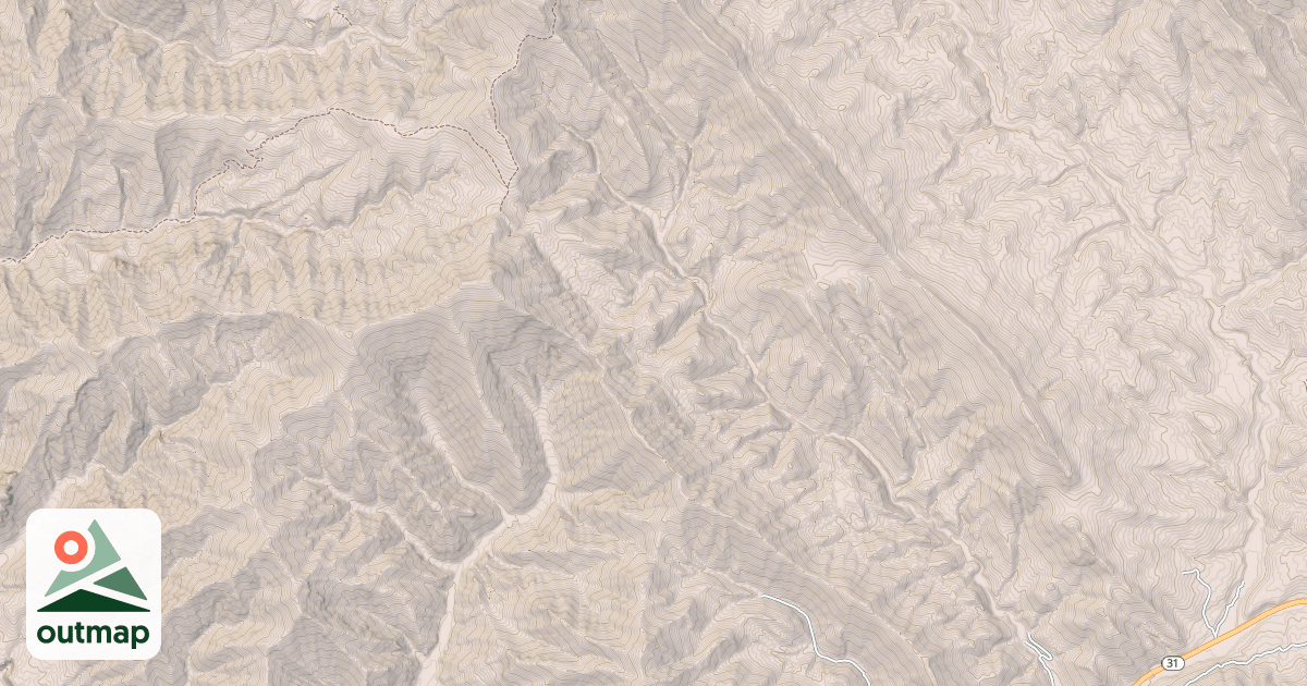 Map of Fleming Canyon