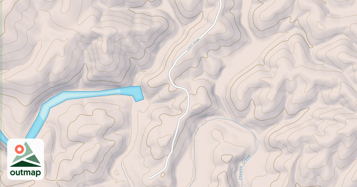 Map of CHEAHA W/S in Talladega