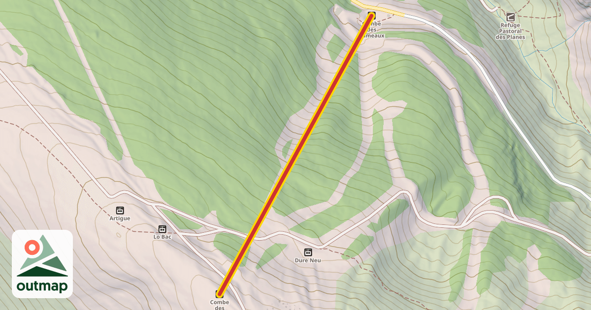 Map of Combe des Rameaux