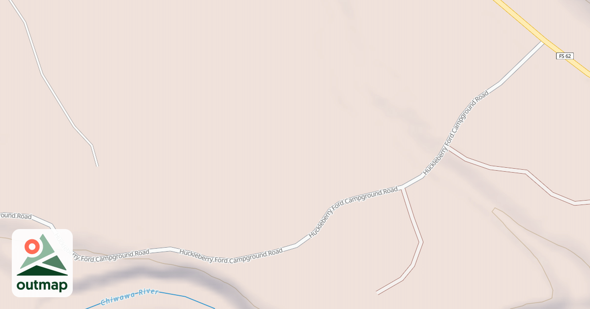 Map of HUCKLEBERRY FORD CAMPGROUND