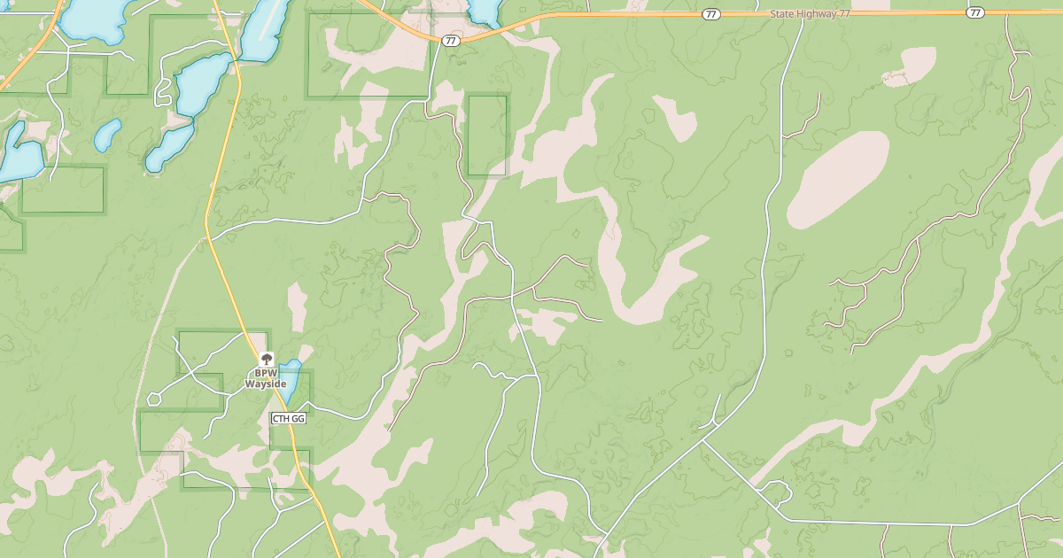 Map preview of USFS Motor Vehicle Use Map Trails 13102