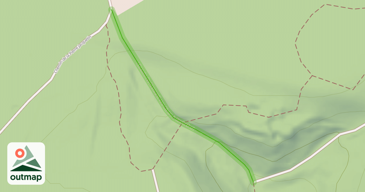 Map of Chemin de Berneuil sur Aisne à Rochefort