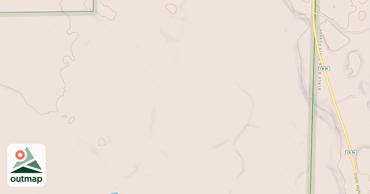 Map of MUSKRAT LAKE ROAD SPUR A