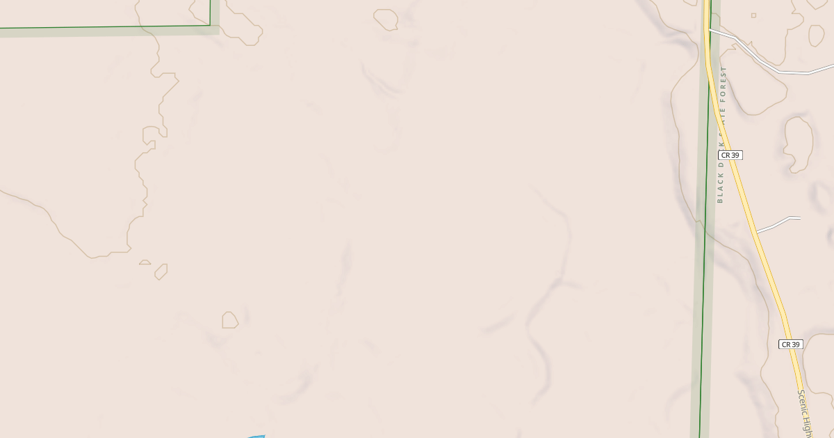Map preview of MUSKRAT LAKE ROAD SPUR A