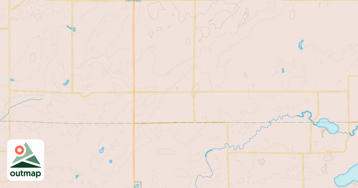Map of Crow Wing Southern Loop