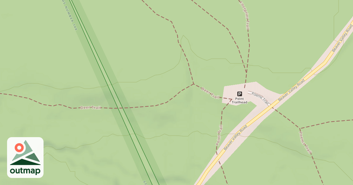 Map of Prince Gallitzin State Park Trails