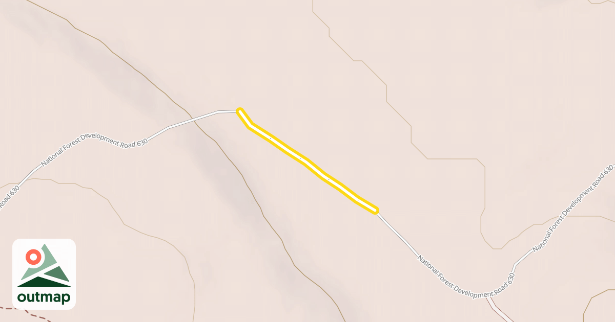 Map of National Forest Development Road 630