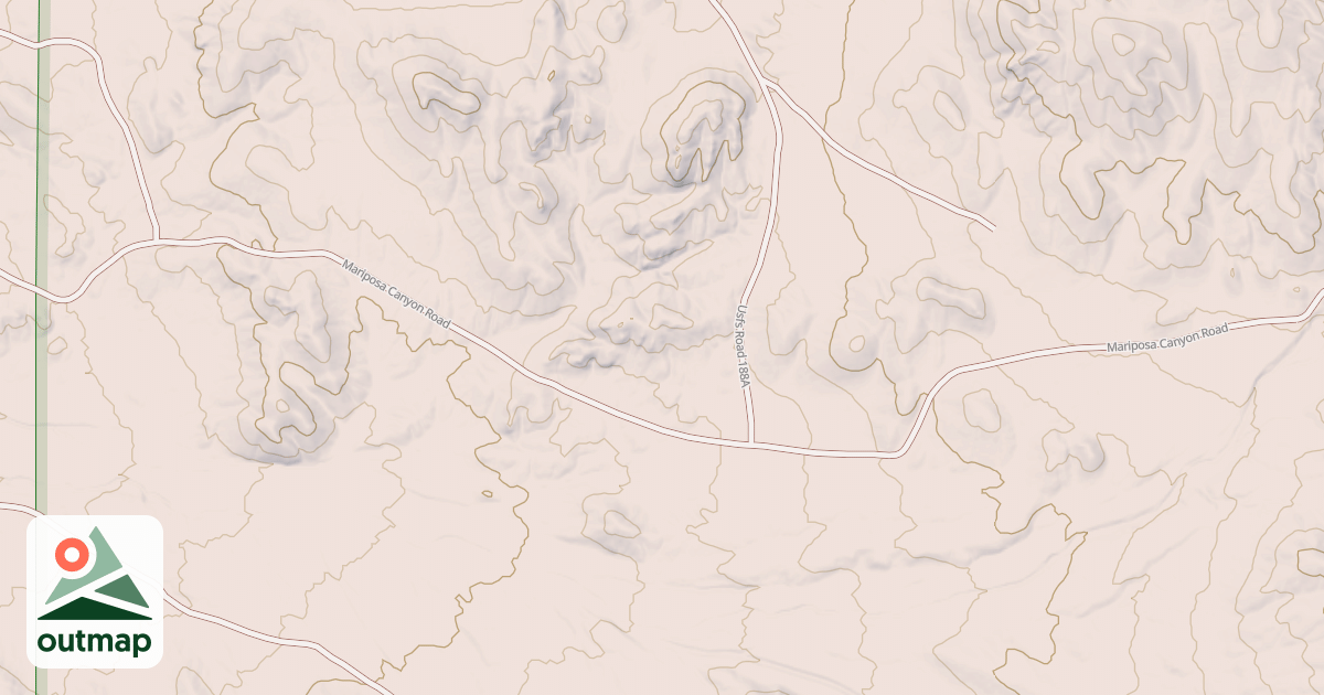 Map of BENCH MARK ROAD