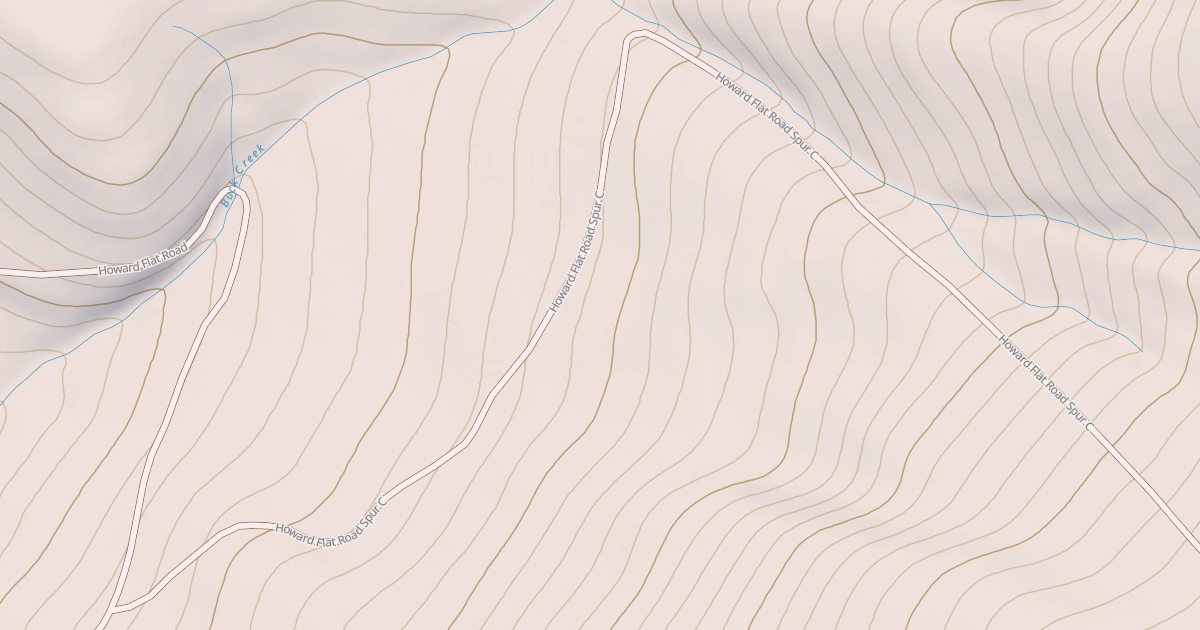 Map preview of HOWARD FLAT SPUR
