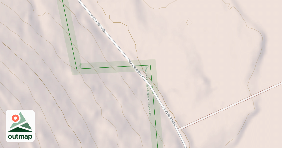 Map of YEW CREEK