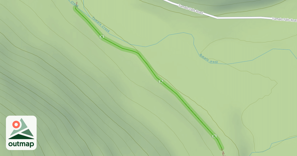 Map of Tumalo Creek Trail #25.1