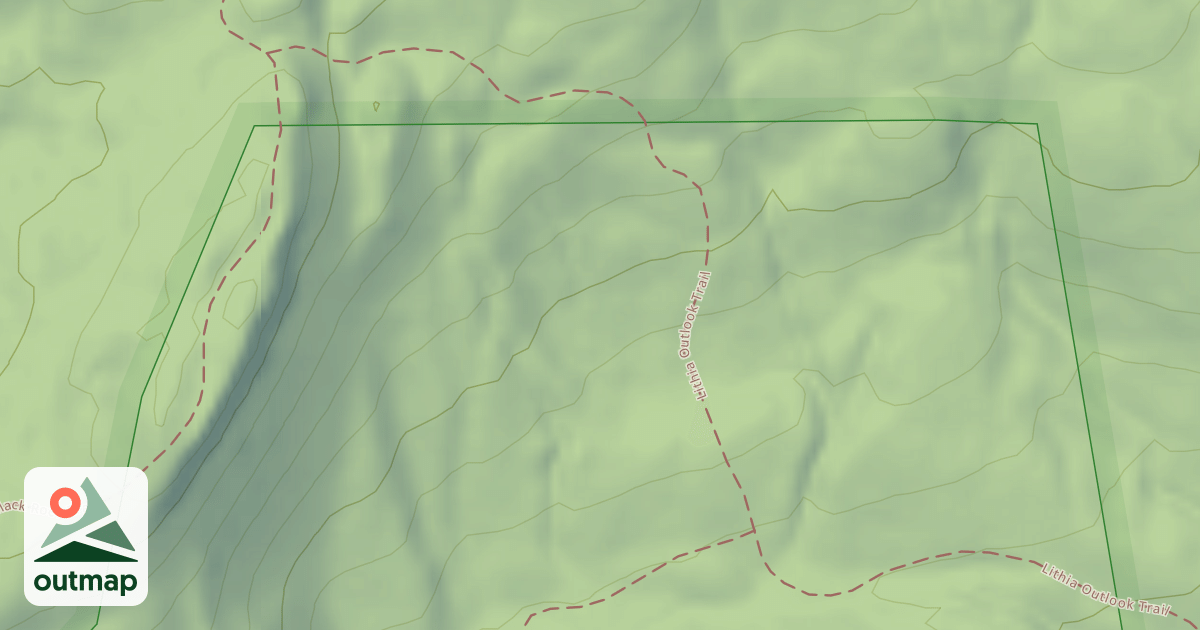 Map of Lithia Overlook Trail