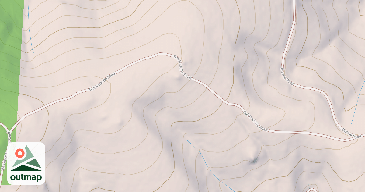 Map of BALL ROCK TIE