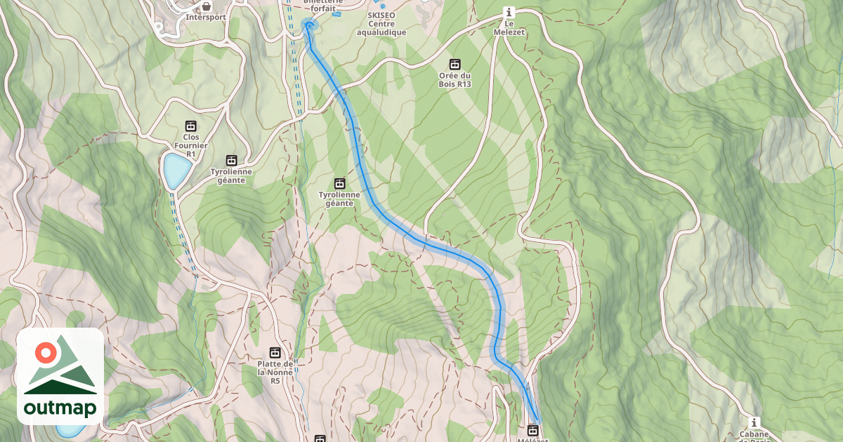 Map of Les Sources