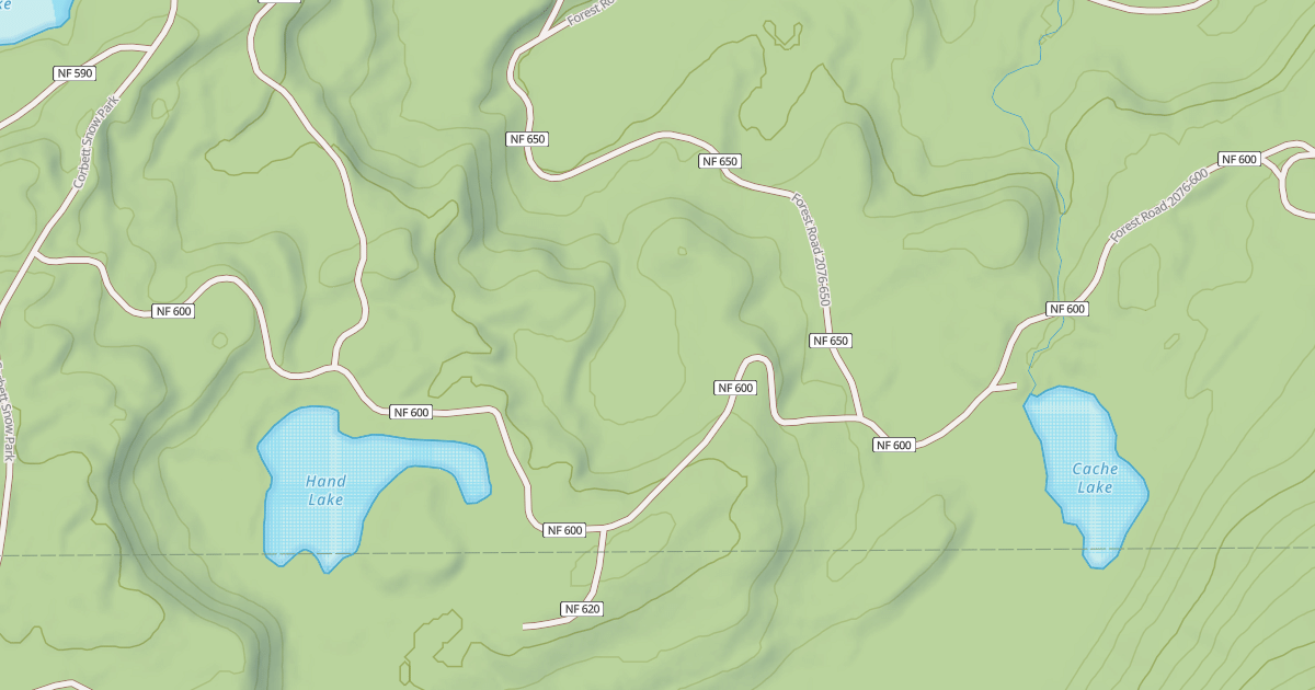 Map preview of USFS Motor Vehicle Use Map Roads {645D1DE6-9C52-4245-B49A-803684959971}