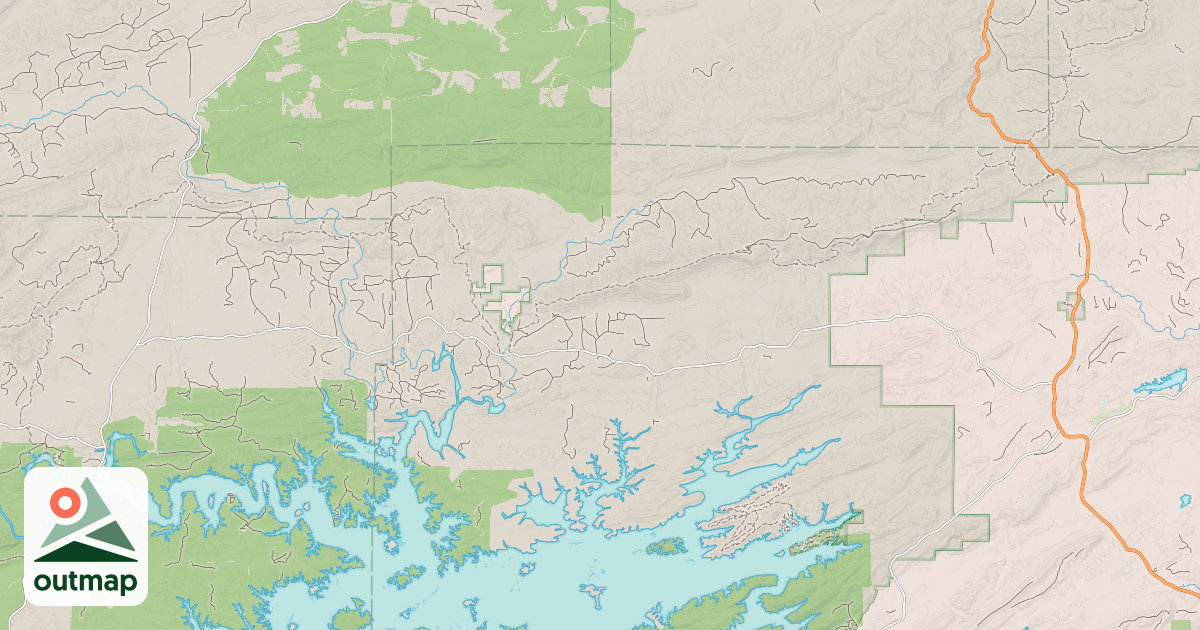 Map of HATCHERY SPUR