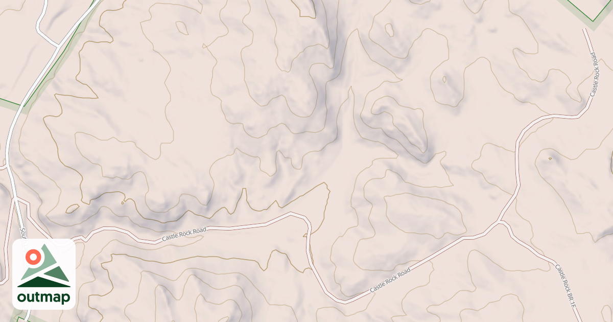Map of CASTLE ROCK