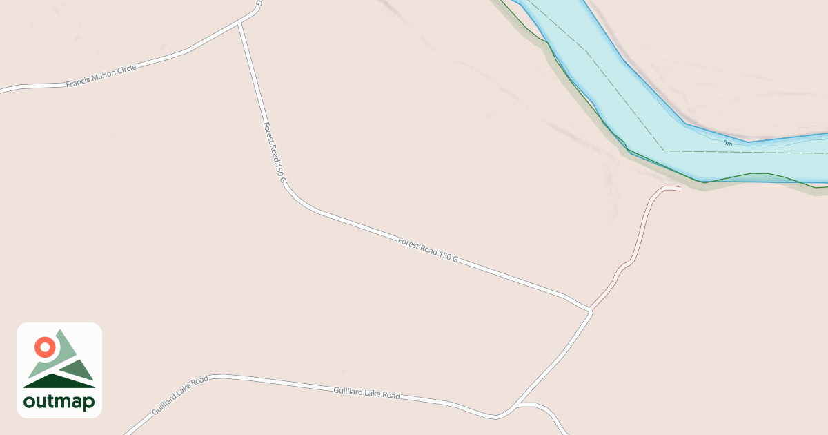 Map of SANTEE BLUFF