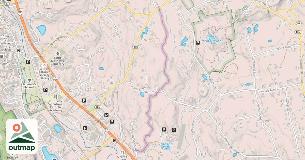 Map of Norwalk River Valley Trail