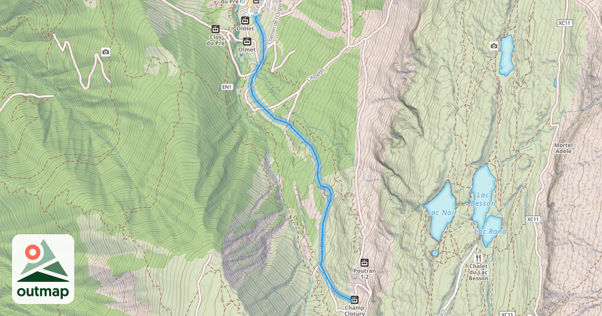 Map of L'Olmet