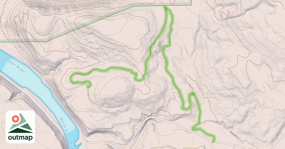Map of Turkey Spur