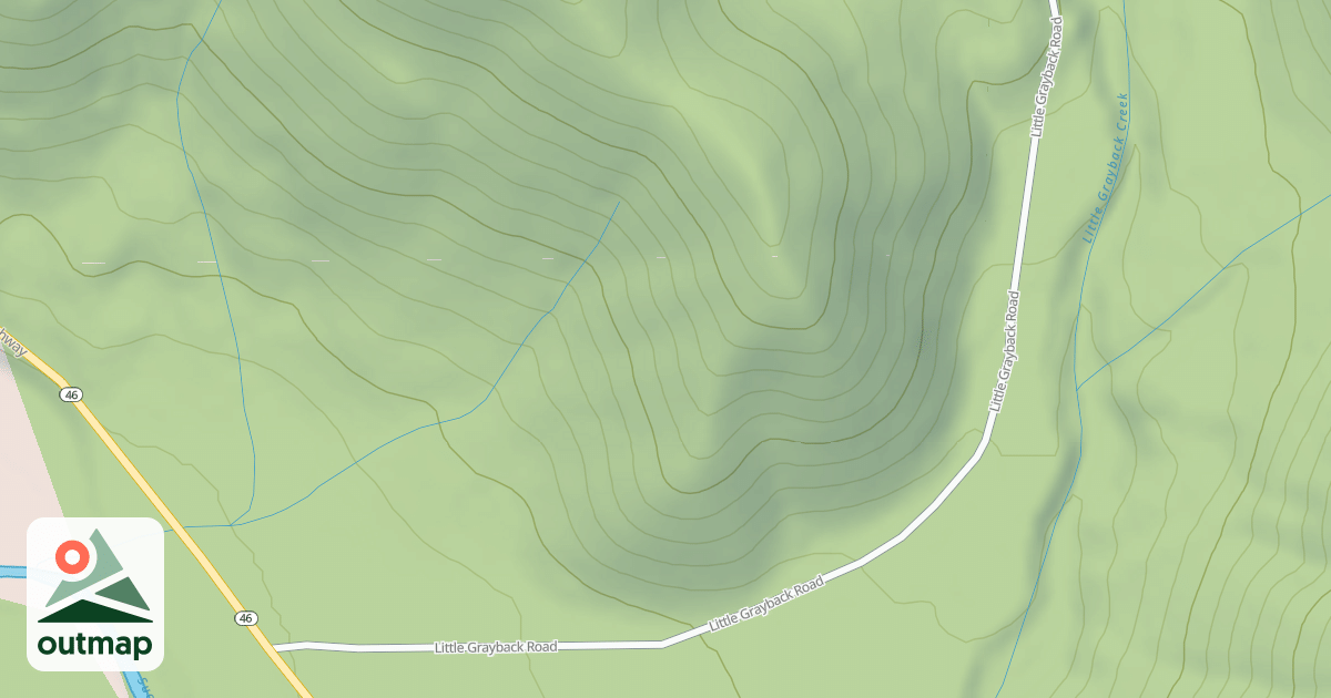 Map of LITTLE GRAYBACK