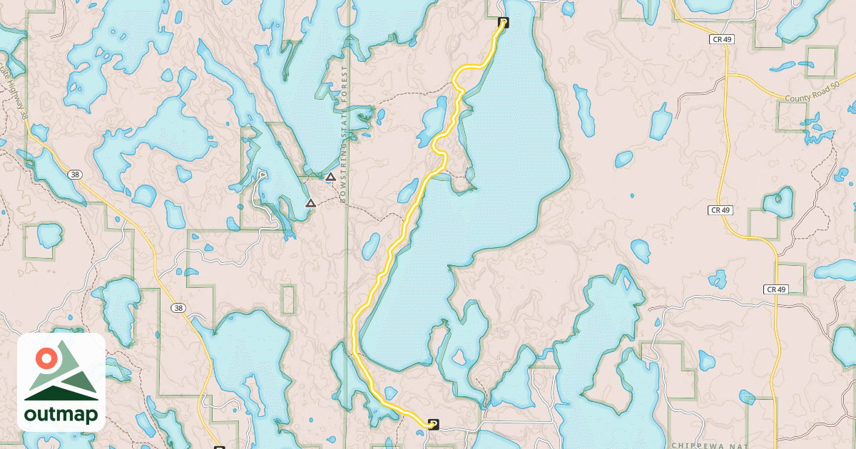 Map of Trout Lake Trail
