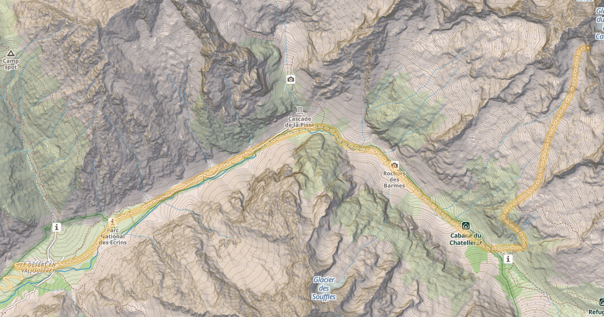 Map preview of Col d'Entre Pierroux — Désert-en-Valjouffrey