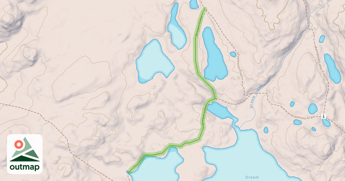 Map of Dream Lake
