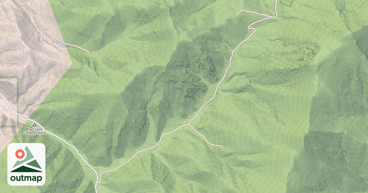 Map of NORTH FORK BIG CREEK
